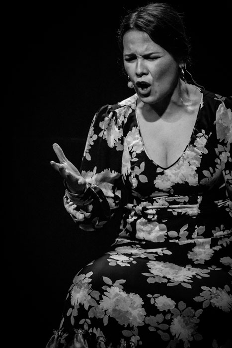 La cantaora Elena Morales fotografiada por Alberto Romo